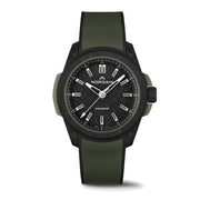 NORQAIN Independence Wild One Automatic 42mm Black Dial Khaki Strap Watch